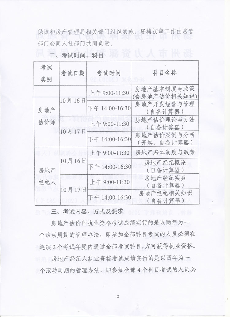 關(guān)于做好2010年度房地產(chǎn)估價(jià)師、房地產(chǎn)經(jīng)紀人執業(yè)資格考試考務(wù)工作的通知