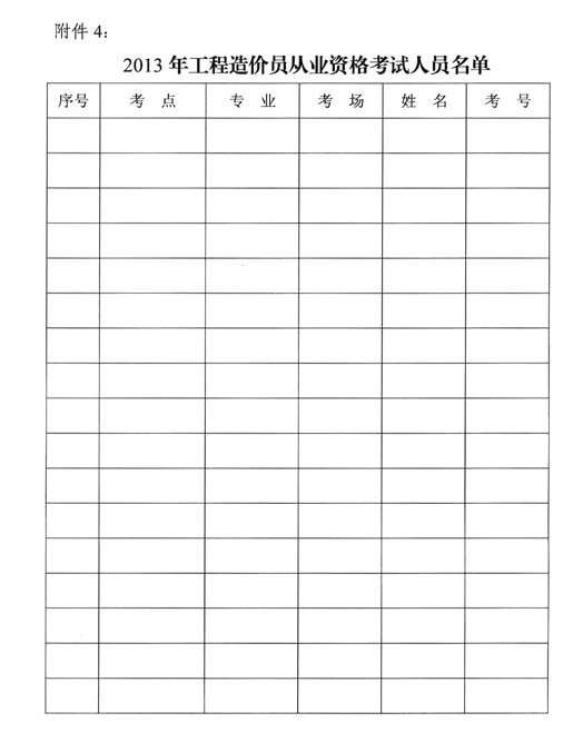 2013年河南省造價(jià)員考試時(shí)間