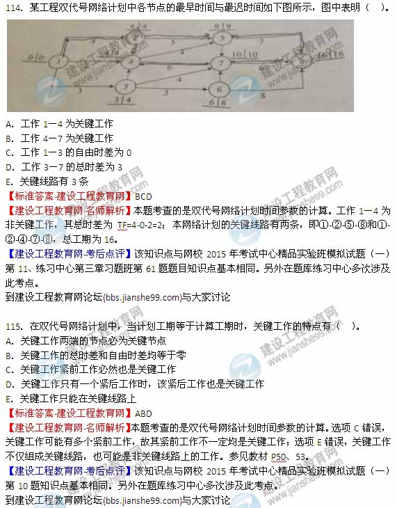 【全網(wǎng)首發(fā)】2015年監理工程師《建設工程質(zhì)量、投資、進(jìn)度控制》試題及答案