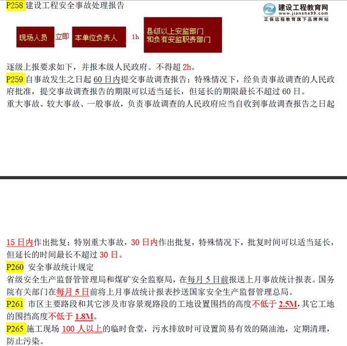 重要內容：2015年一級建造師《建設工程項目管理》數字考點(diǎn)