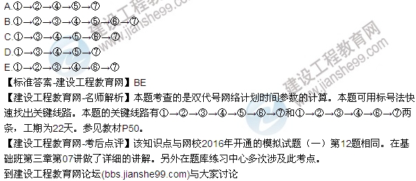 2016監理質(zhì)量、投資、進(jìn)度控制試題及答案（106-120）