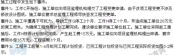 2016監理工程師《建設工程監理案例分析》試題及答案