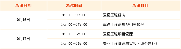 2018年一級建造師考試時(shí)間是什么時(shí)候？