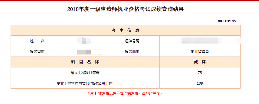 2018年一建成績(jì) 大家曬起來(lái) 