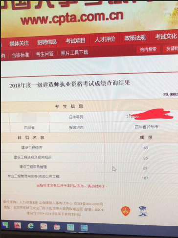 2018年一建成績(jì) 大家曬起來(lái) 