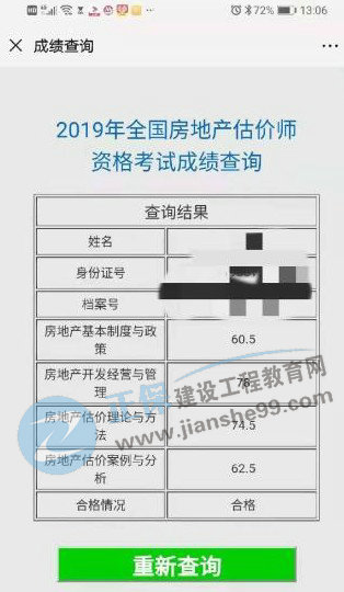 房地產(chǎn)估價(jià)師學(xué)員曬成績(jì)