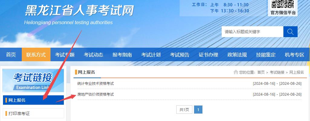 黑龍江省房地產(chǎn)估價(jià)師網(wǎng)上報名